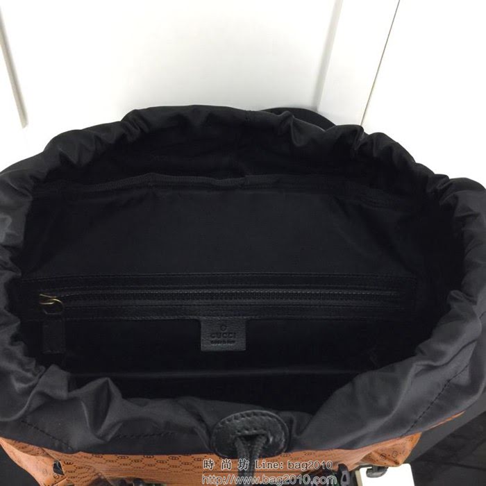 GUCCI古馳 新款 專櫃品質 原單 實物實拍 536413棕皮 男款雙肩包HY1334